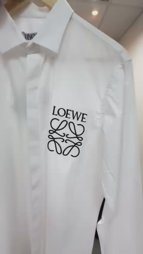 Loewe Camisa Manga Larga White